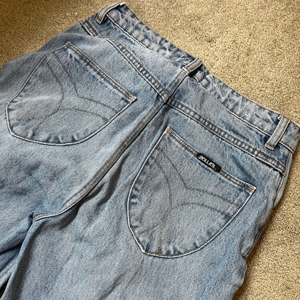 Rollas jeans - Size: 27 - Super flare high rise light denim wash
